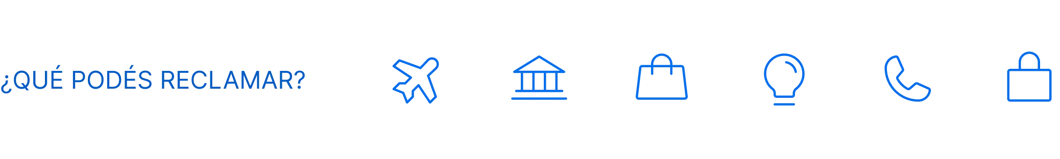 Banner de qué podés reclamar